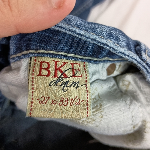 BKE Stella Designer Western Women's Blue Denim Jeans (#1,415) - Picture 6 of 7